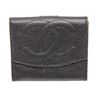 Image 1 : Chanel Black Caviar Timeless Compact Wallet