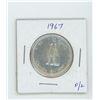 Image 1 : 1967 silver fifty cent coin- proof like