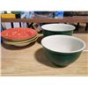 Image 2 : 4 Large Heavy Plates & 2 Heavy Mixing Bowls