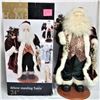 Image 1 : 24" Deluxe Standing Santa Xmas Decoration - Boxed