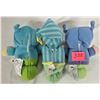 Image 2 : Lot of 3 Playschool "Glo Worm" Plush Dolls