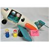 Image 2 : Vintage 1970's Fisher Price JUMBO JET/ 4 Original Little People