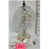 Image 1 : 10" Pinwheel Crystal Boudoir Lamp