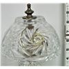 Image 2 : 10" Pinwheel Crystal Boudoir Lamp