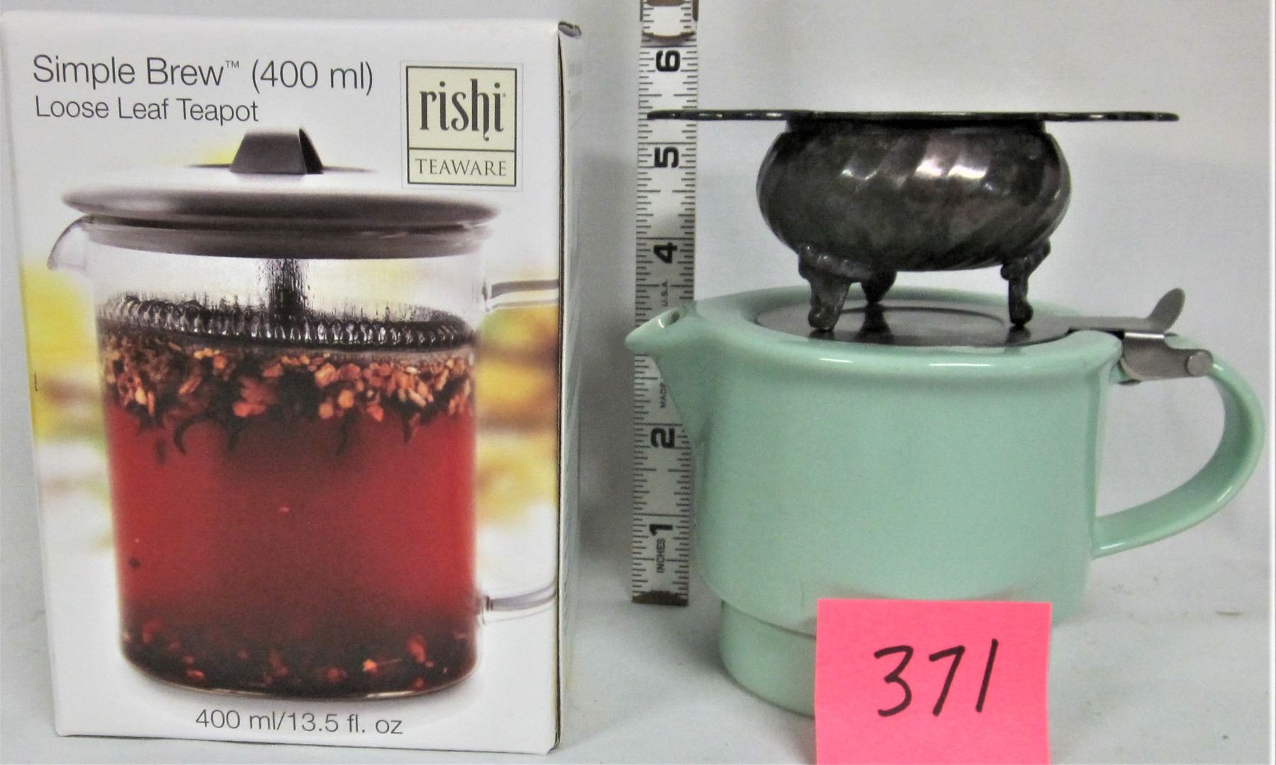 Boxed Simple Brew Loose Leaf Teapot, and Green "David's Tea" For Life