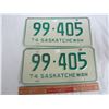 Image 1 : Pair of 1974 Saskatchewan License Plates