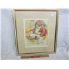 Image 1 : Framed Christmas Poem from Antique Book