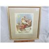 Image 1 : Framed Christmas picture from antique book