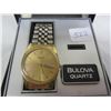 Image 2 : Vintage Bulova Gold colored watch with box