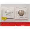 Image 1 : 1934 Silver 25 cents. F-12.