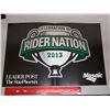 Image 2 : Poster of 2013 Saskatchewan Roughriders Grey Cup at Mosaic Stadium in Regina. Poster measures 11” X 
