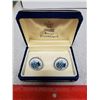 Image 1 : Set of Royal Copenhagen crown cufflinks. In case of issue.