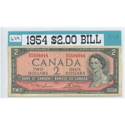1954 Canadian $2.00