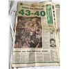 Image 2 : Star-Phoenix newspaper Nov. 27, 1989. The first win for the Roughriders after 23 years. Best grey cu