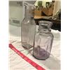 Image 3 : 2 Light Purple Bottles, Mottled, No Lids