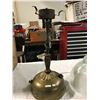 Image 8 : ceiling Gas Lamp With Hanger, Big Round Glass Shade, Pump, Small Gas Container
