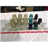 Image 1 : 18 Hydro Insulators, Various Sizes And Colours, 2 Chipped, One Different Kind. (5 Large Clear With 1