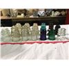 Image 2 : 18 Hydro Insulators, Various Sizes And Colours, 2 Chipped, One Different Kind. (5 Large Clear With 1