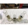 Image 4 : 3 Coal Oil Lamps With Shades