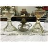 Image 5 : 3 Coal Oil Lamps With Shades