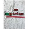 Image 2 : Dinky Toys (Alfa-Romeo Race Car, Dodge Orange And Green Dump Truck, Red Jeep, And 1 Matchbox #37 Ski