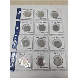12 1999 Canadian 25 various months
