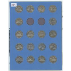 Canadian Nickels 1938-1957 (1943 And 1944 Missing)