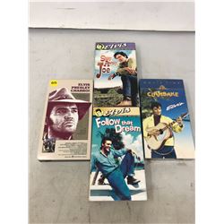 4 Elvis V.H.S Collectors Movies