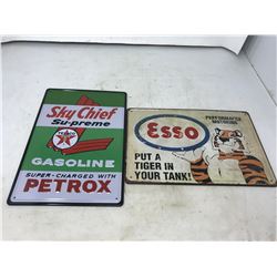 2 Tin Signs