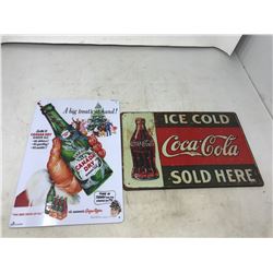 2 Tin Signs