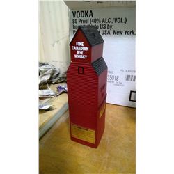 FINE CANADIAN WHISKEY GRAIN ELEVATOR,  Whiskey contain never opened