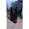 Image 2 : 3 TALL BROWN BEER BOTTLES