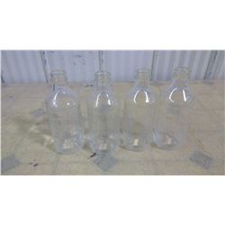 4 CLEAR PEPSI BOTTLES SHORT