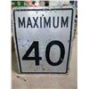 Image 1 : 40 MPH Road Sign