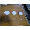 Image 1 : Set of Three Pyrex Mushroom Pattern Bowls