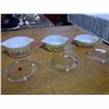Image 3 : Set of Three Pyrex Mushroom Pattern Bowls