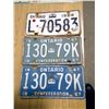 Image 1 : Three Ontario License Plates