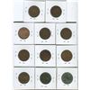 Image 2 : Canadian large cent 1910-1920 various grades lot of 11