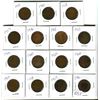 Image 1 : Canadian large cent various dates & grades lot of 15