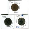 Image 1 : Canadian large cents 1900H, 1903, 1907 various grades