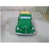 Image 3 : JOHN DEERE PIGGY BANK IN ITS GREEN TRUCK WITH YELLOW HAY BALES STOPPER MISSING FROM BOTTOM