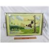 Image 1 : Vintage Tea Tray with Birds on it