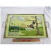 Image 2 : Vintage Tea Tray with Birds on it
