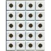 Image 1 : FULL SHEET (20) OF CANADIAN PENNIES VARIOUS YEARS 1943-1953