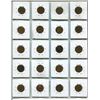 Image 2 : FULL SHEET (20) OF CANADIAN PENNIES VARIOUS YEARS 1943-1969