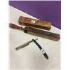 Image 1 : Straight Razor and Sharpening Strop - King Cutter