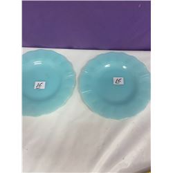 2 Pyrex - Delphite Blue 7" Plates