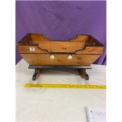 Primitive Pine Cradle - Child's 19" long Unique Piece