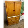 Image 1 : 1 Piece Birch Kitchen Cabinet - 66"tall x 34" wide x 20" deep