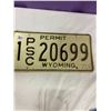 Image 1 : Wyoming Licence Plate